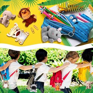 Porte-clés en peluche super doux en forme d'animal de la forêt, pendentif de Noël avec doublure en maille, prix d'usine, vente en gros - Product Image 6