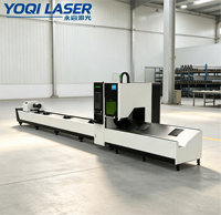 Machine de découpe laser à fibre CNC à double mandrin YOQI Q3-24 pour tubes ronds et carrés en acier et acier inoxydable