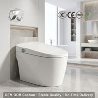 Toilette intelligente populaire au Moyen-Orient avec chasse d'eau automatique, couvercle à fermeture douce, conception économe en énergie et siphon en S