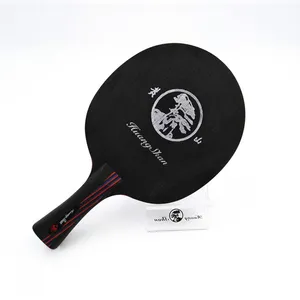 Alta qualidade vermelho e preto Rei ténis de mesa lâmina de carbono Grafite personalizado confiável pingpong raquete de fibra de carbono