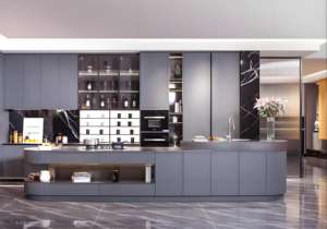 Prix d'usine Ensemble de meubles complets pour armoires de cuisine Conception moderne d'armoires de cuisine sur mesure - Product Image 5