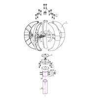 Système d'énergie éolienne à axe vertical 400W 12V/24V Générateur d'énergie alternative Petite éolienne