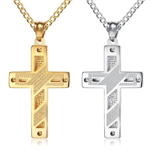 จี้กางเขนสแตนเลส 316L กันน้ำ สร้อยคอจี้สแตนเลส เครื่องประดับขายดี อุปกรณ์เสริมเครื่องประดับ จี้ห้อยคอ - Product Image 2