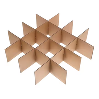 Boîte d'insertion pour diviseur de papier kraft Emballage à plusieurs compartiments