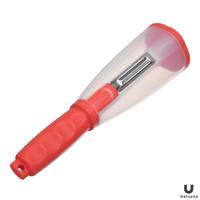 Multifunctionele 3-in-1 handmatige plastic schilmes voor het schillen/schredderen van loofah, limoen, fruit en groenten voor thuisgebruik