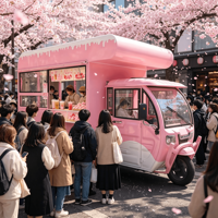 Démarrez une entreprise mobile rentable n'importe où avec un adorable bar mobile, un stand de limonade, des services de restauration rapide et de hot-dogs au printemps