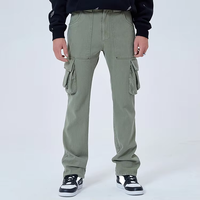 OEM Custom ized Hochwertige Herren Mid Waist 3D Multi-Pockets Cargo Pants Cotton Twill Modische Carpenter Work Pants