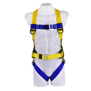 Five-point full-body safety belt High-altitude work anti-fall safety belt European-style double <b>large</b> hook buffer safety belt - Product Image 5