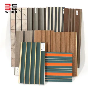 Wangbin Factory High Quality PS Wall Panel Charcoal Panel Louvers Indoor Decoration WPC 3D Other Wallpaper/Wall Panel