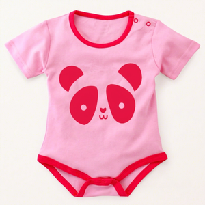 Romper para Bebé de la Marca India OEM, de Spandex y Algodón Orgánico, Antibacteriano, Impermeable, con Cierre de Botones a Presión, Unisex, de Manga Corta, Estampado, para Verano - Product Image 1