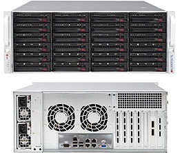 Super Micro SSG-6039P-E1CR16L X16 MegaRAID SAS9361-4I SGL 10G 2P 2x1200W Intel Xeon Silver 4210R 16GB DDR4 3200MHz Netzwerks erver - Product Image 5