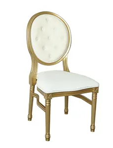 New Hot Sale Resin Plastic XV Louis Dining Chair For Wedding Event