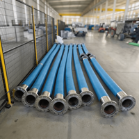 Ensemble de tuyaux SBR haute pression avec renfort en fil d'acier et raccordement à bride pour le transfert de fluides industriels