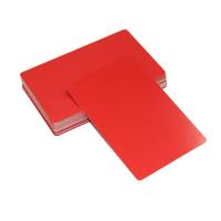 Sublimación personalizada Tarjeta de aluminio metálico en blanco Tarjetas de visita de acero inoxidable para grabado láser