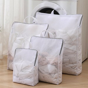 Borsa all'ingrosso della biancheria intima della maglia del poliestere della borsa grande maglia del reggiseno di lavaggio della rete di vestiti borsa su misura della maglia della biancheria alla rinfusa - Product Image 5