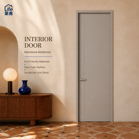 Porte intérieure préfinie |   Porte de chambre d'hôtes sans peinture, écologique, structure stable, service OEM pour projets d'appartements
