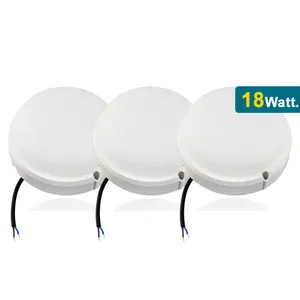 Greeden hot sale18W Ip65 Impermeável plástico à prova de umidade lâmpada led anteparo luz redonda Wall Mounted Iluminação Outdoor Wall Lamp