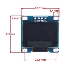 0,96 "SSD1306 Display Weiß Blau 128x64 IIC 0,96 Zoll Oled - Product Image 5