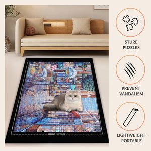 <span class=keywords><strong>Puzzle</strong></span> <span class=keywords><strong>Puzzle</strong></span> tappetino arrotolare 2000 1500 1000 500 pezzi <span class=keywords><strong>Puzzle</strong></span> in feltro opaco salva vassoi telaio per riporre accessori - Product Image 2