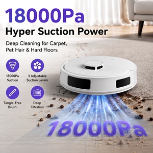 OEM ODM ZT40-C800 Robot Vacuum with LiDAR Navigation 18000Pa Suction Self-Emptying Dock App and Voice Control Vacuum Cleaning - Product Image 2
