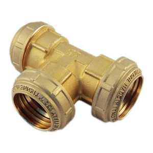 Conector TEE de aleación de polipropileno de alta presión PN 25 Cobraring Mirilla para 12mm 50mm Tamaño de tubería Superficie Lisa 20X20X20 - Product Image 1