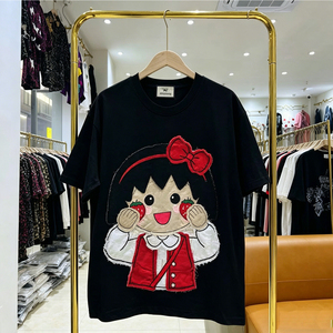 ZiTong - Camiseta Gráfica <span class=keywords><strong>de</strong></span> <span class=keywords><strong>Anime</strong></span> para Mujer, 5 Colores, Linda, Informal, Holgada, Blusa <span class=keywords><strong>de</strong></span> Verano - Product Image 3