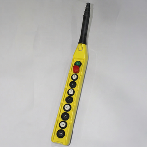 Estación de control de grúa CMK con botón pulsador para grúas EOT, modelo Crane Push Button-8, interruptor de emergencia tipo hongo colgante, IP65 a prueba de agua - Product Image 1