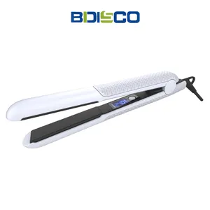 Plancha alisadora de pelo con recubrimiento cerámico para uso en el salón y uso en el hogar plancha de planchas nano toumline