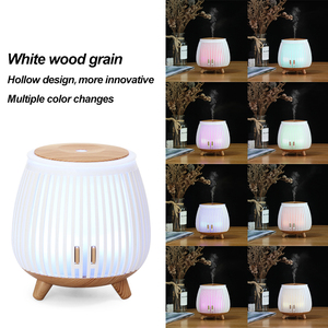 2025 Nuevo difusor de aroma de grano de madera de 140ML con luces LED de 7 colores y silencioso para <span class=keywords><strong>Idea</strong></span> de regalo de escritorio de oficina en casa - Product Image 2
