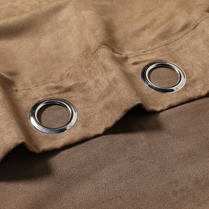 <span class=keywords><strong>Tende</strong></span> di lusso per la casa in camoscio stile moderno alta ombreggiatura soggiorno personalizzabile tessuto in pelle scamosciata semplice tenda finestra - Product Image 4