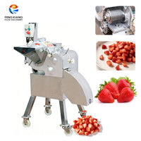 CD-800 Voedselveilige Groente- en Fruit Snijmachine, Fruit- en Aardbeienblokjes Snijmachine 500-1200KG/H