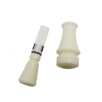 Sifflet d'appel au canard en ABS blanc pour la chasse en extérieur, leurre sonore pour la chasse aux oiseaux aquatiques, équipement de repérage