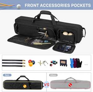 Nuevo Estuche Duradero para Taco de Billar 4x5, Estuche para Transportar Tacos de Billar con Capacidad para 4 Culatas y 5 Flechas, Bolsa Suave para Tacos de Billar - Product Image 3