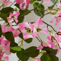 Grandes plantes artificielles de bougainvillier haut de gamme pour accessoires de photographie, décoration intérieure, centres commerciaux et hôtels