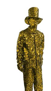 Traje Metálico de Espejo para Hombre, Ideal para Festivales de Baile y Actuaciones en Escenario, Bares, Festivales de Música, Bodas y Fiestas de Halloween - Product Image 2