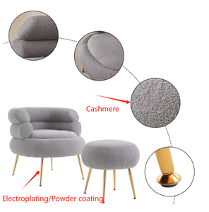 <strong>Chair</strong> Gold Luxury Cheap Nordic Modern Wholesale Metal Sofa Home Velvet Furniture Waiting Living Room <strong>Hand</strong> <strong>Chairs</strong> - Product Image 5