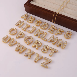 Nuevos Collares de Acero Inoxidable con Letras Inglesas de la A a la Z con Cristales de Circonio de Lujo para Mujer, Gargantilla Moderna, Joyería al por Mayor - Product Image 3