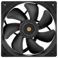 Ventilateur de processeur pour ordinateur de jeu de haute qualité à pales inversées noires, 120 mm, refroidisseur de boîtier PC avec dissipateur thermique en plastique et LED ARGB