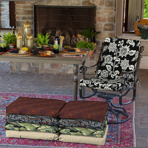 Coussin de chaise longue d'extérieur compressible personnalisé en éponge, imperméable, à dossier haut, rectangulaire, pour terrasse intérieure et extérieure - Product Image 3