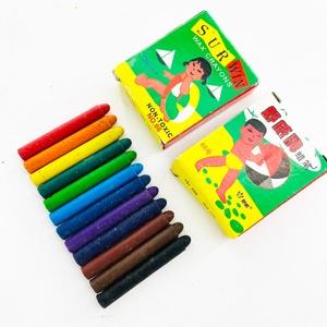 ขายส่งราคาถูก ดินสอสีเทียนขนาดเล็กน่ารัก 12 สี ลบได้ ปลอดสารพิษ สำหรับเด็กนักเรียน วาดภาพและร่างภาพ - Product Image 1