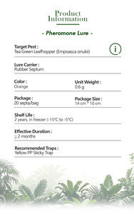 Trampas Cuadradas de Plástico Sólido, Señuelo de Feromonas para el Septum, Cebo para el Insecto Cigarrilla del Té (<span class=keywords><strong>Empoasca</strong></span> Onukii), Atrayente de Insectos Ecológico, 20 Unidades - Product Image 2