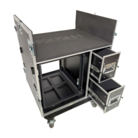 Flight Case Personnalisé pour Ampli & Rack d'Effets, Équipement de Scène, Par LED, DJ, Enceintes Line Array, Transport, Boîtier Rigide en Aluminium