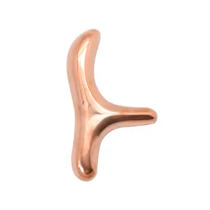 Copper Sparrow Hand-Held Acupressure Tool Triangle-Shaped Metal Crafts Art for Foot Cervical Massage Foot Treatment Tool