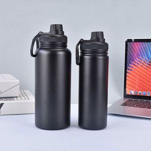 Bouteilles d'eau isothermes à double paroi Maxfree, portables, en acier inoxydable, avec bouchon à bec verseur, pour l'extérieur - Product Image 5