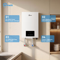Chauffe-eau électrique sans réservoir 18 kW 240 V 60 Hz homologué ETL pour toute la maison, usage commercial, eau chaude instantanée, NPT3/4'', panneau tactile, États-Unis, Canada