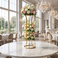 Panneaux directionnels en métal en forme de corne pour mariage, supports de fleurs, vases pour hôtels et restaurants, accessoires de présentation