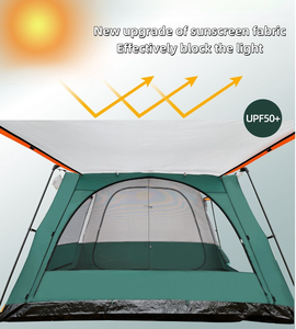 NUEVA Carpa Domo Impermeable de Lujo para 10 Personas <span class=keywords><strong>LA</strong></span> 2026, Dos Dormitorios y Una Sala de Estar con Protección Solar, Gran Oferta para Campamento al Aire Libre - Product Image 3