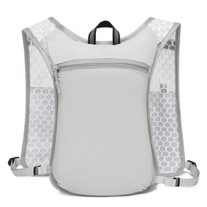 Outdoor Hiking Vest Bag <b>Lightweight</b> Sports <b>Backpack</b> With Water Bottle Pocket For Running Cycling Trekking Grey - Product Image 3