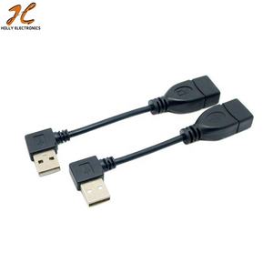 Cable Adaptador de Extensión USB 2.0 Macho a Hembra en Ángulo de 90 Grados, <span class=keywords><strong>Cobre</strong></span>, 0.5M/1M, Conector Negro de Alta Calidad - Product Image 5