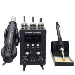 8586D Pro 2 en 1 Station de soudage ESD 700W Station de soudage de reprise SMD Pistolet à air chaud Outils de réparation de soudage <span class=keywords><strong>Fer</strong></span> à <span class=keywords><strong>souder</strong></span> - Product Image 2